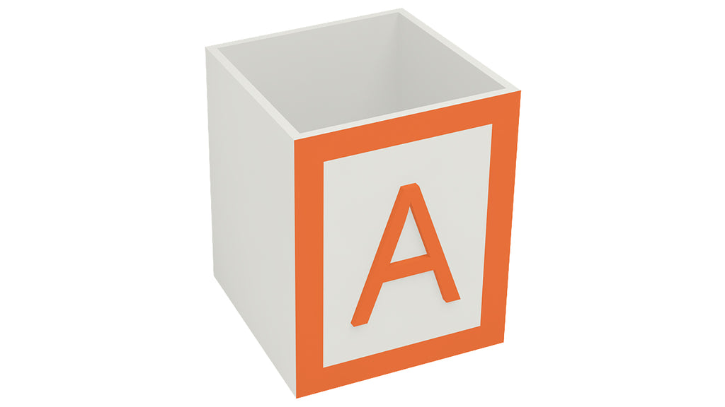 Adona Alpha Multi-purpose Storage Box with Alphabet Logo