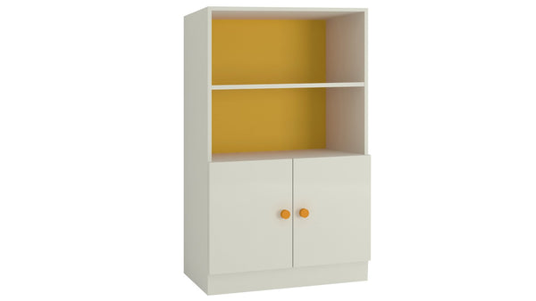 Adona Credenza Large Storage-Cum-Bookshelf Mango Yellow