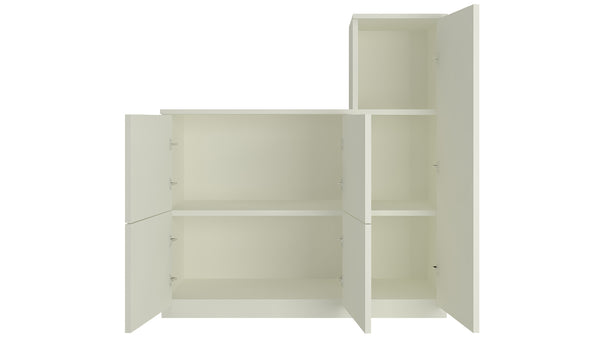 Adona Ellora Ivory Storage-cum-Bookshelf