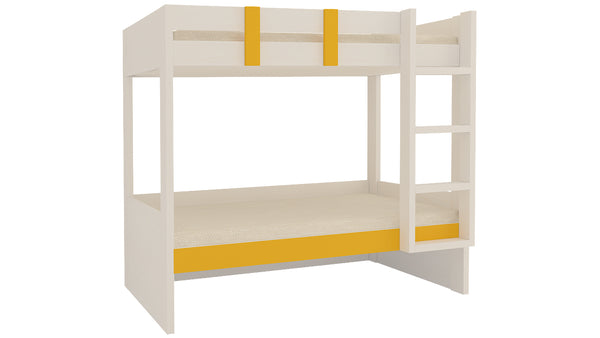 Adona Primera Twin Bunk Bed Right Ladder Light Wood-Grain Finish
