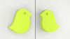 Adona Bird Shaped Large Kids Wardrobe Handles - Set of 2 (1 Pair)