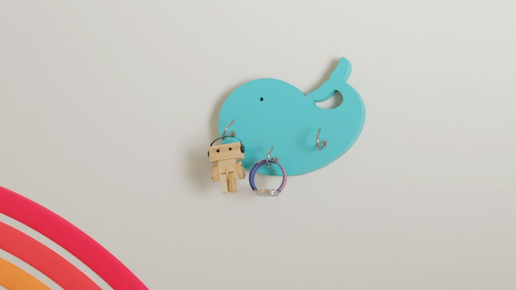 Adona Dolphin Shaped Wall Hook - 1 Piece (3 Hooks)