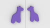 Adona Giraffe Shaped Large Kids Wardrobe Handles - Set of 2 (1 Pair)