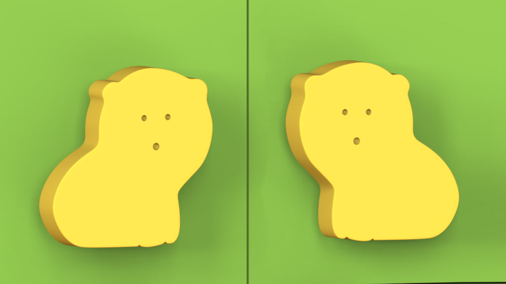 Adona Lion Shaped Large Kids Wardrobe Handles - Set of 2 (1 Pair)