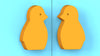 Adona Penguin Shaped Large Kids Wardrobe Handles - Set of 2 (1 Pair)