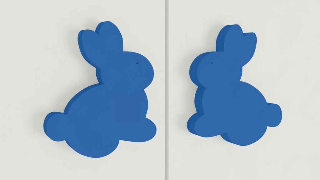 Adona Rabbit Shaped Kids Wardrobe Handles - Set of 2 (1 Pair)