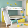 Adona Royale Twin Bunk Bed with Slide, Storage Steps, Drawers & Convertible Pullout King Bed