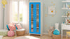Adona Atlanta Tall Kids Bookshelf-Cum-Storage Cabinet with Toughened Glass Shutters