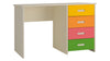 Adona Cherokee Multicolor Student Desk with 4 Drawers in Light Woodgrain Finish