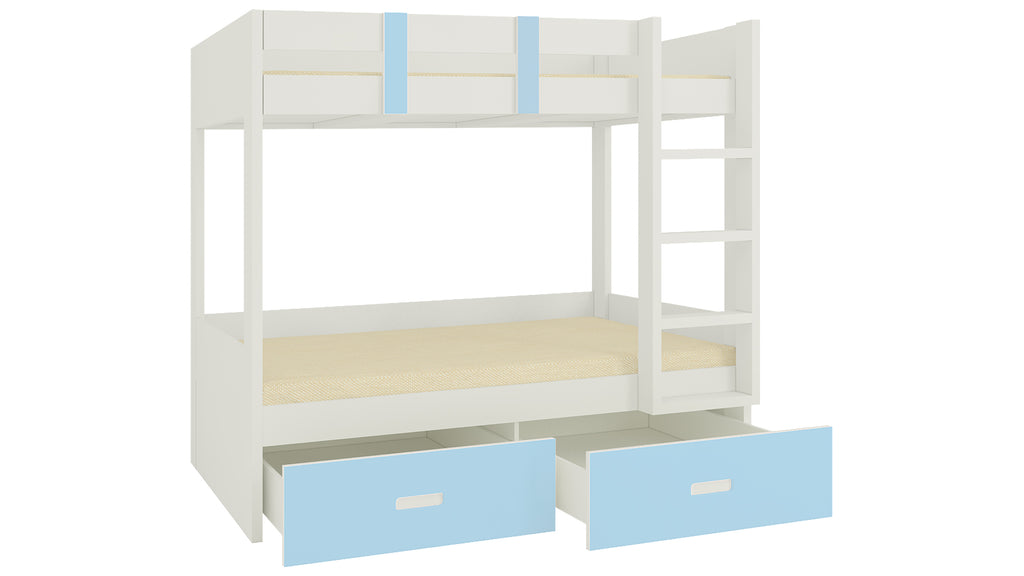 Adona Adonica Twin Bunkbed Right Ladder w/2 Drawers