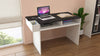 Adona Ariana Study Desk with Shelves and Covered Storage-cum-Wire Extension Box