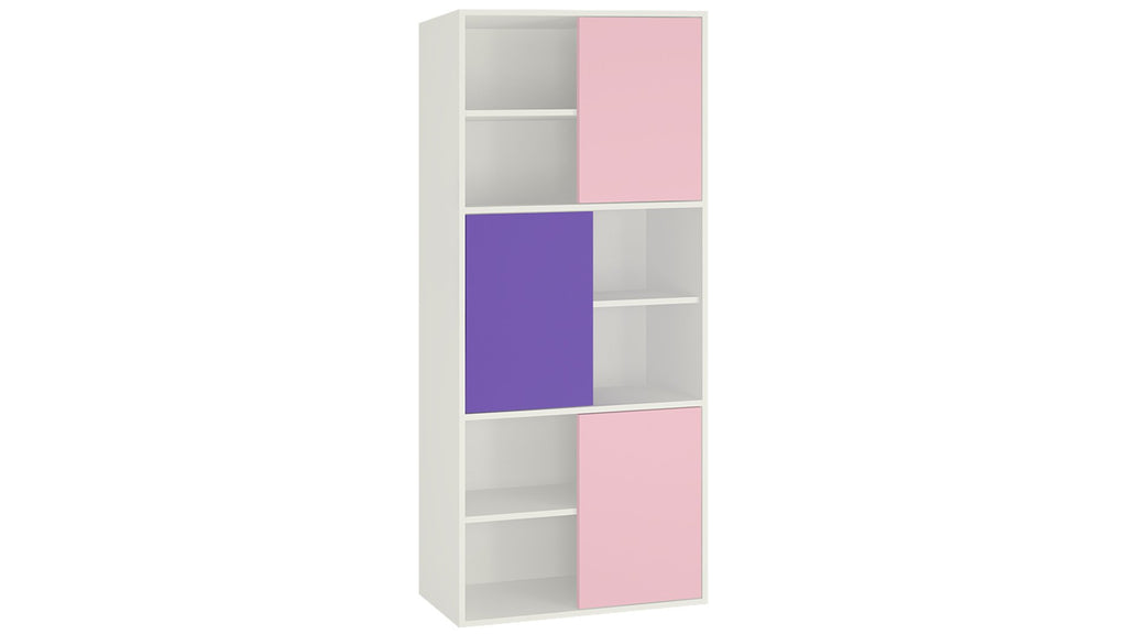 Adona Astra Bookshelf-cum-Storage Cabinet English Pink - Lavender Purple