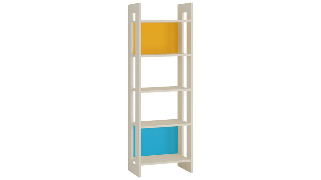 Adona Carina Bookshelf-cum-Display Unit Mango Yellow - Azure Blue
