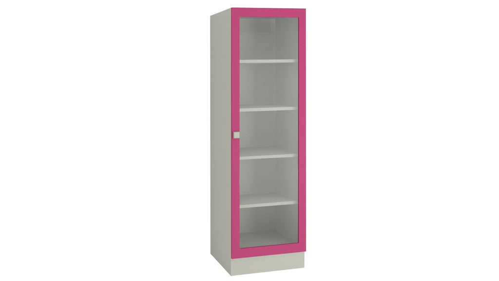 Adona Celestia Bookshelf w/Toughened Glass Barbie Pink