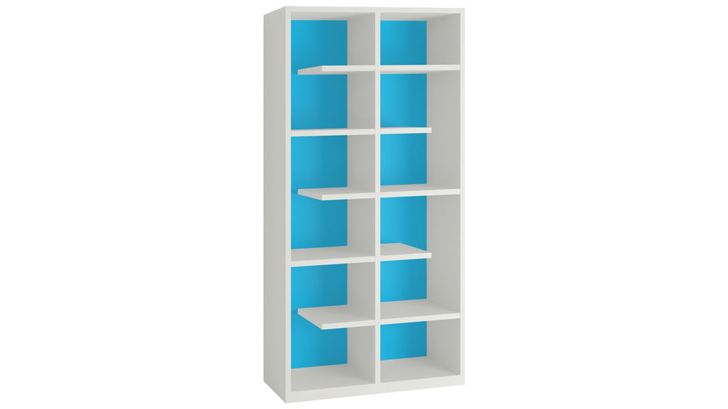 Adona Cordoba Large Bookshelf-cum-Storage Cabinet Azure Blue