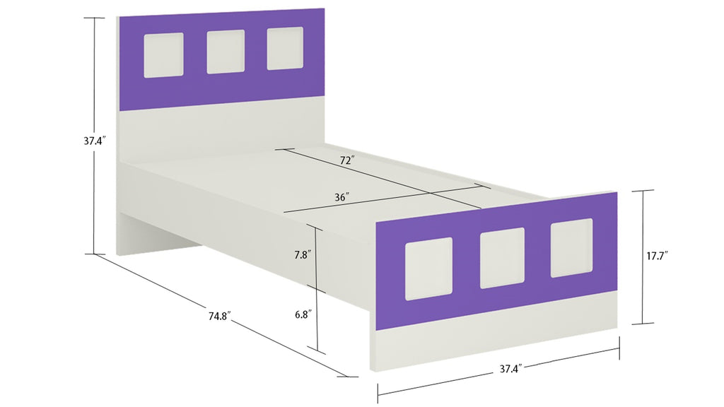 Single bed headboard size discount