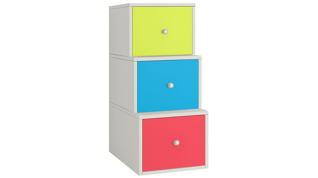 Adona Eskada Kids Step Storage-cum-Chest of Drawers with 3 Drawers