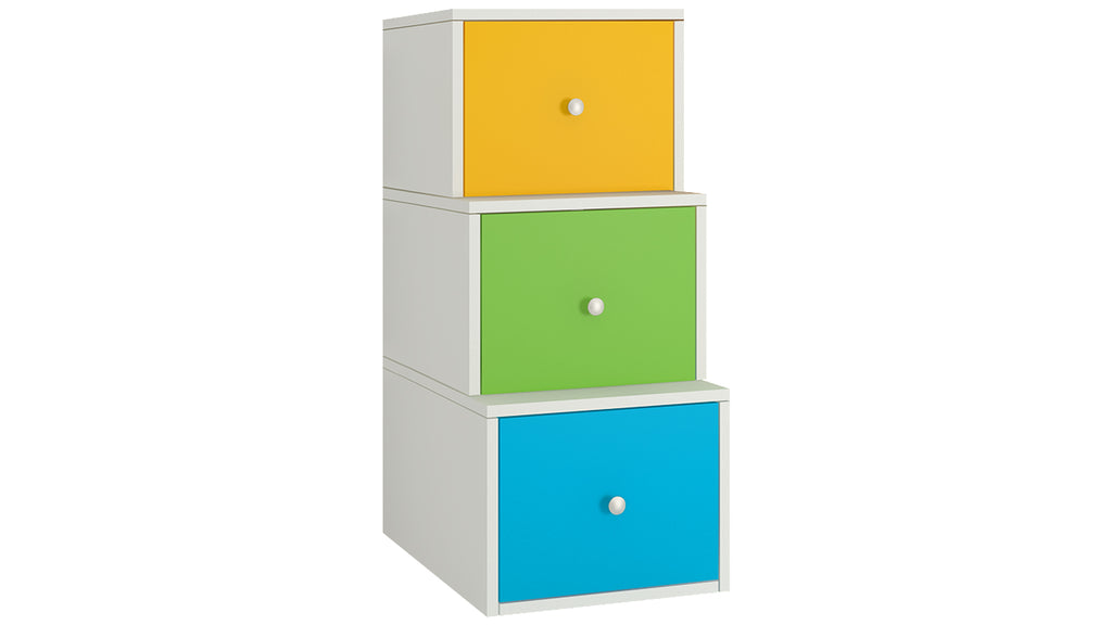 Adona Eskada Kids Step Storage-cum-Chest of Drawers with 3 Drawers