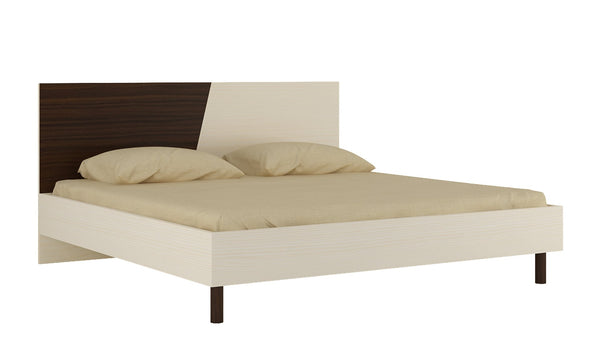 Adona Fiona King Bed with Wooden Legs and Dual Color Headboard