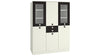 Adona Lara 3-Door Wardrobe w/2 Drawers and Toughened Glass Shutters