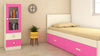 Adona Minerva Kids Bookshelf-cum-Storage Cabinet with Glass Shutter and 2 Drawers