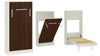 Adona Mystica Murphy Wall-Folding Single Bed With Long Wooden Handle