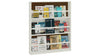 Adona Mystica Open Bookshelf with Wooden Retainer