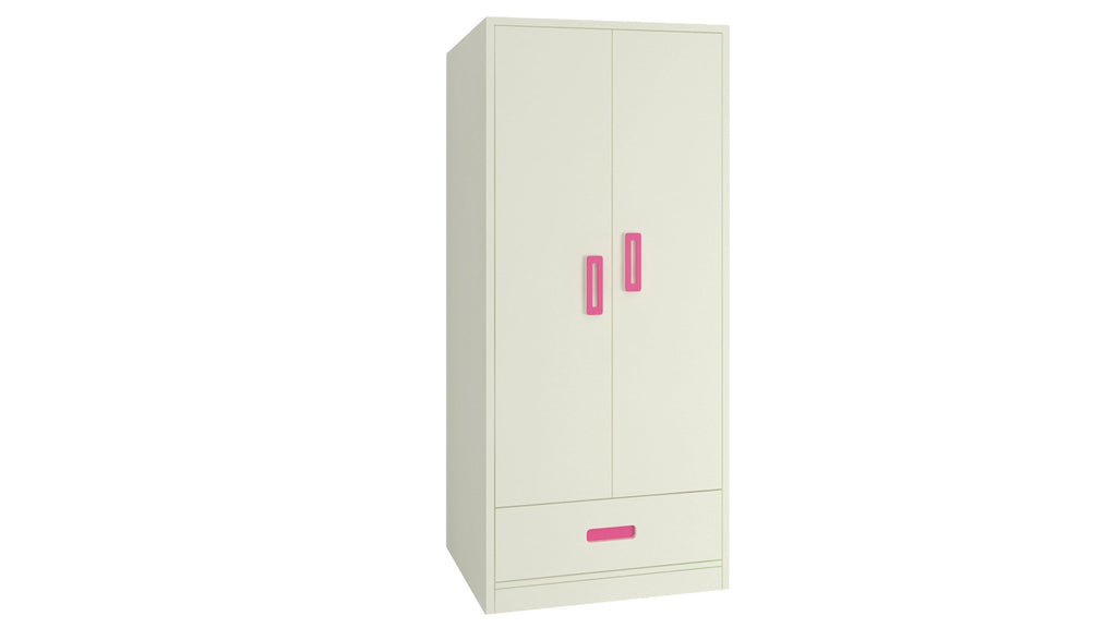 Adona Palencia Wardrobe w/Drawer and Grooved Handles Barbie Pink