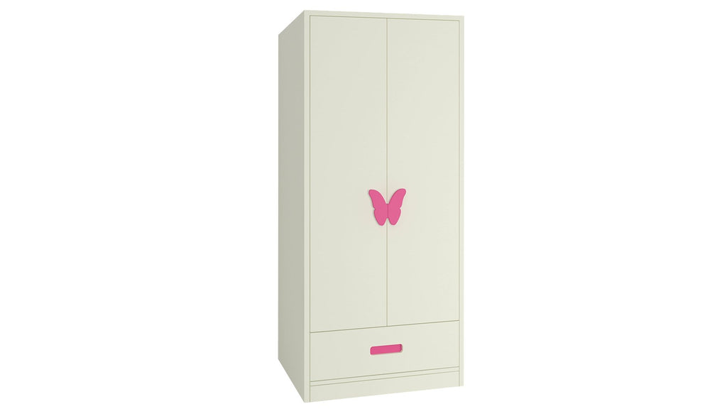 Adona Palencia Wardrobe w/Drawer and Butterfly Handles Barbie Pink