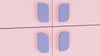 Adona Petal Shaped Cabinet and Drawer Knobs - Set of 4 (2 Pairs)