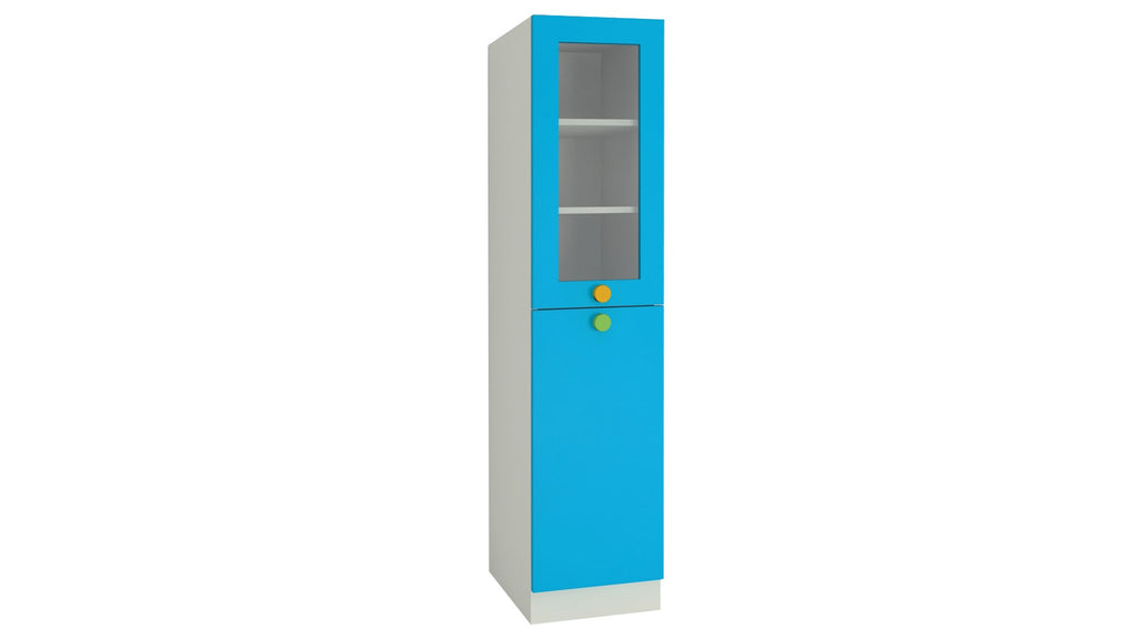 Adona Petite Kids Bookshelf-cum-Storage Cabinet Azure Blue