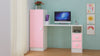 Adona Rio Kids Large Study Desk with Drawers, Built-In Bookshelf and Square Handles