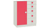 Adona Rivera Kids Double Bookshelf-cum-Chest of Drawers with 5 Drawers