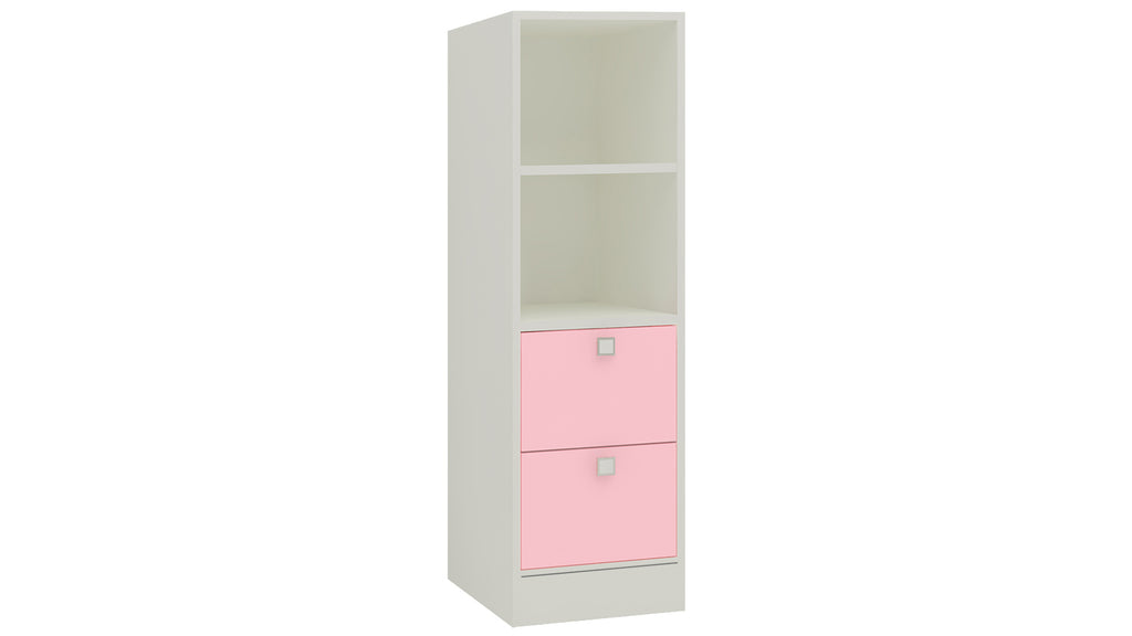Adona Tiara Bookshelf-cum-Storage Cabinet with Shelves and 2 Drawers