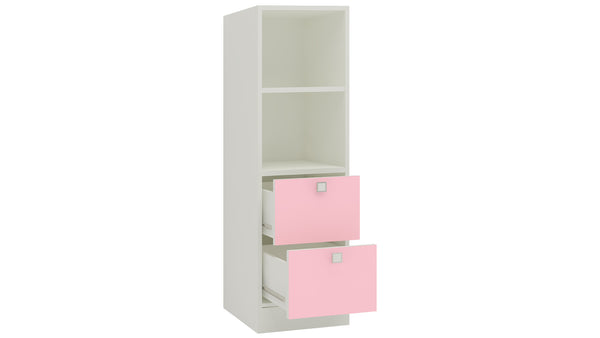 Adona Tiara Bookshelf-cum-Storage Cabinet with Shelves and 2 Drawers