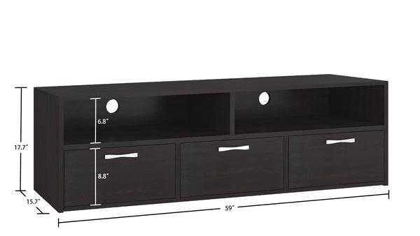 Adona Tiara Large Media Stand and TV Unit with 3 Drawers