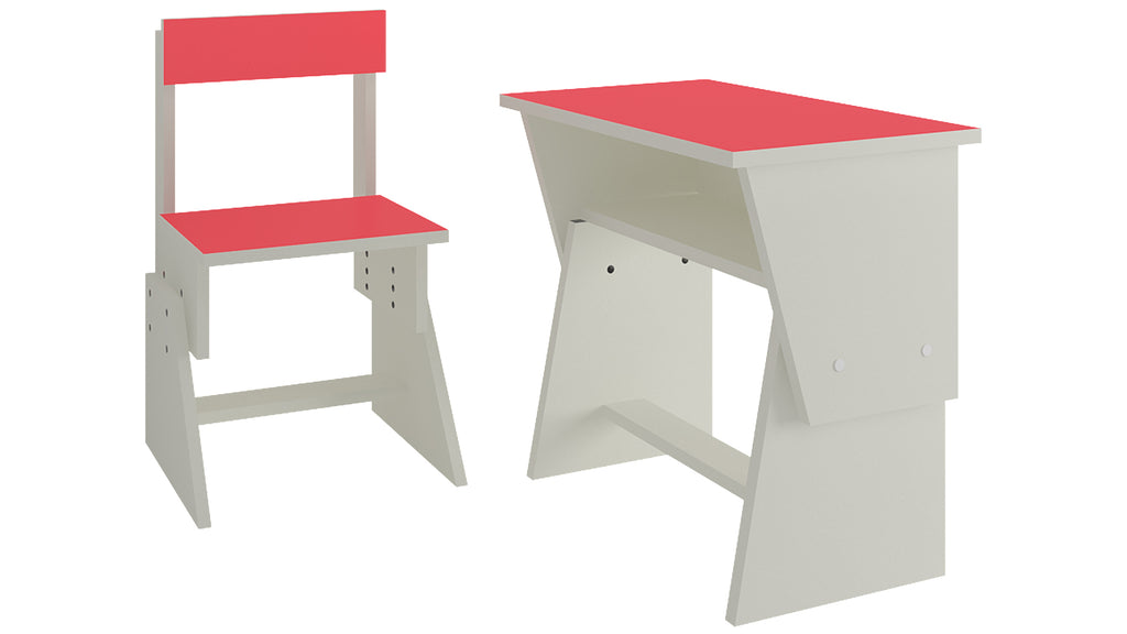 Adona Utopia Extendable Toddler Study Desk and Chair Set