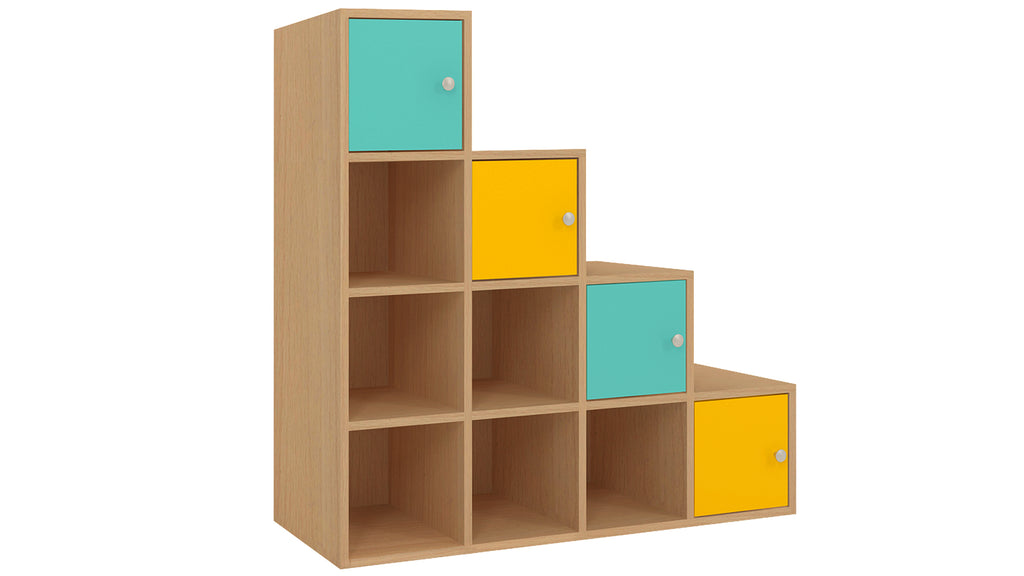 Adona Verona Kids Maple Stepped Cube Storage Cabinet