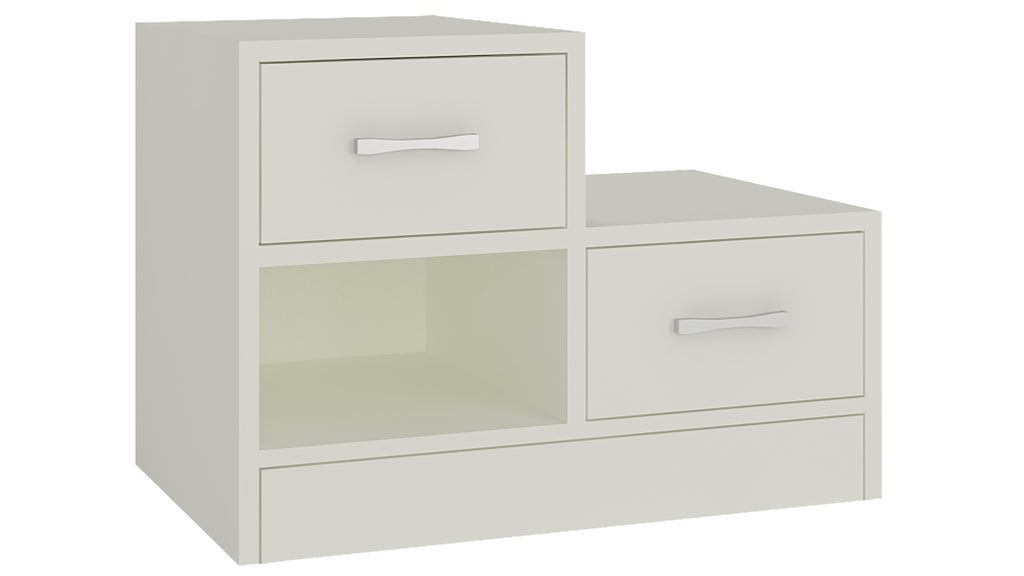 Adona Verona Right Bedside Table w/2 Drawers And Open Shelf