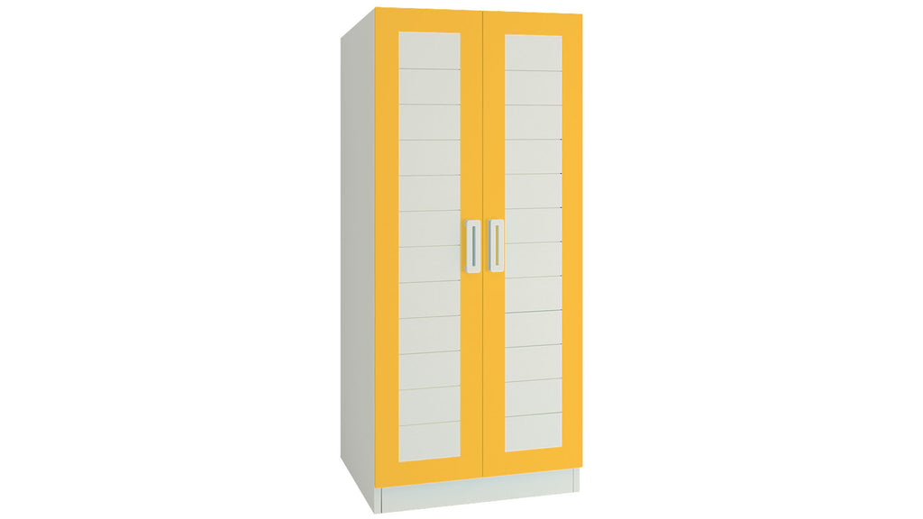 Adona Victoria 2-Door Kids Wardrobe with 2 Drawers and Paneled Shutters